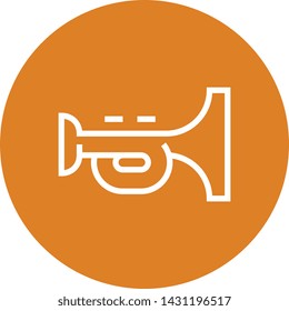 Trumpet Musical Instrument Outline Icon