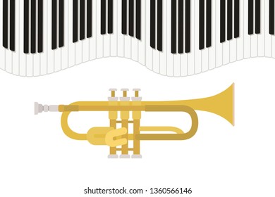 trumpet musical instrument pattern