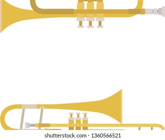 trumpet musical instrument pattern