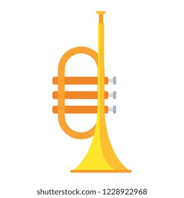 trumpet musical isolated icon