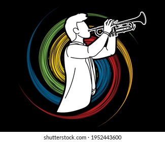 Trumpet Musician Orchestra Instrument Graphic Vector