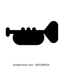 Trumpet played on a stage show concert