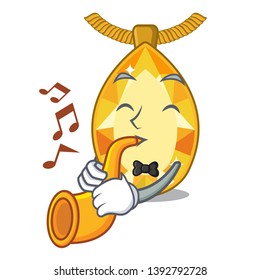 With trumpet topaz jewelry in the character shape