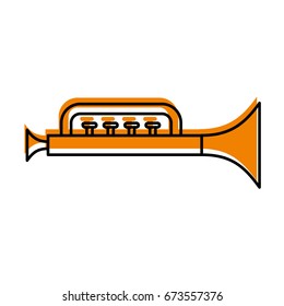 trumpet toy isolated icon