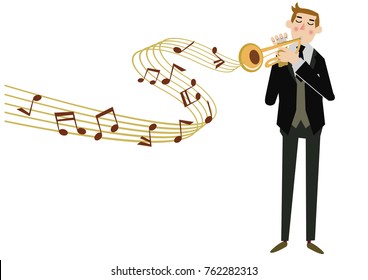 Trumpet vector