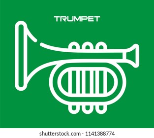 TRUMPET VECTOR ICON 