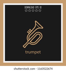 trumpet  vector icon