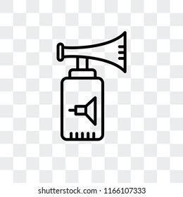 Trumpet vector icon isolated on transparent background, Trumpet logo concept