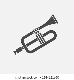 Trumpet vector icon music instrument