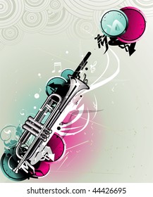 trumpet vector illustration