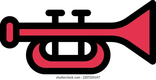 trumpet  Vector illustration on a transparent background.Premium quality symmbols.Stroke vector icons for concept and graphic design.