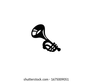 Trumpet vector isolated icon illustration. Trumpet icon