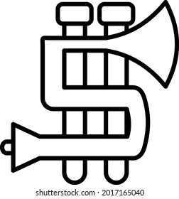 Trompete Vektorgrafik-Symboldesign
