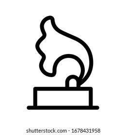 trumpet vector thin line icon 