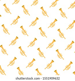 trumpets air instruments musical pattern vector illustration design