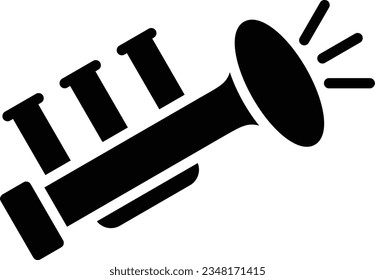 Trumpets Vector Icon Glyph Style