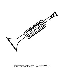 trumphet musical instrument icon