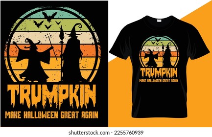 Trumpkin hace que Halloween sea genial de nuevo, diseño de camisetas 