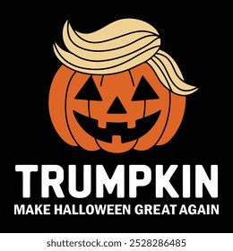 Trumpkin Make Halloween Great Again Halloween t-shirt design