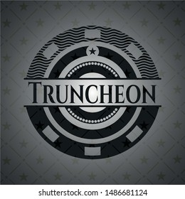 Truncheon dark emblem. Vector Illustration. Detailed.