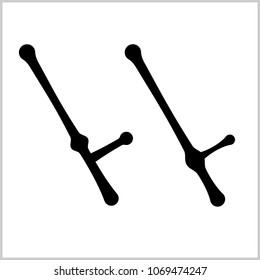 Truncheon Icon, Police Truncheon Vector Art Illustration