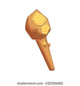 Truncheon of stone age, vector illustration