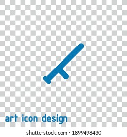 truncheon vector icon on an abstract background