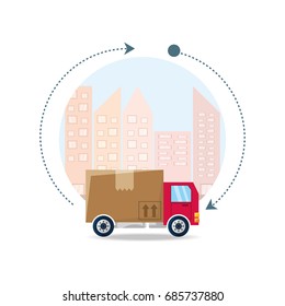 trunk with box package service in the city