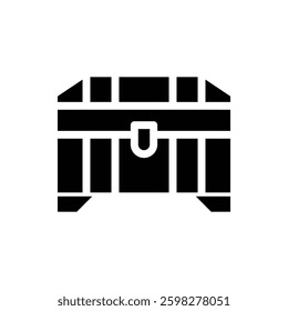 Trunk Glyph Icon. Trunk Icon