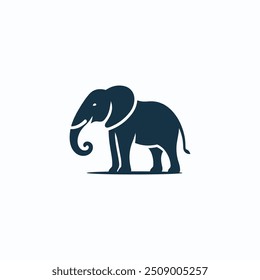 Trunk Harmony Elephant Logo Vector Design