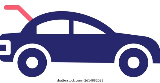 Trunk Icon Fill Vector Illustration