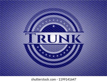 Trunk jean or denim emblem or badge background