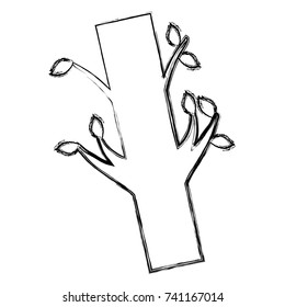 trunk with leaves icon