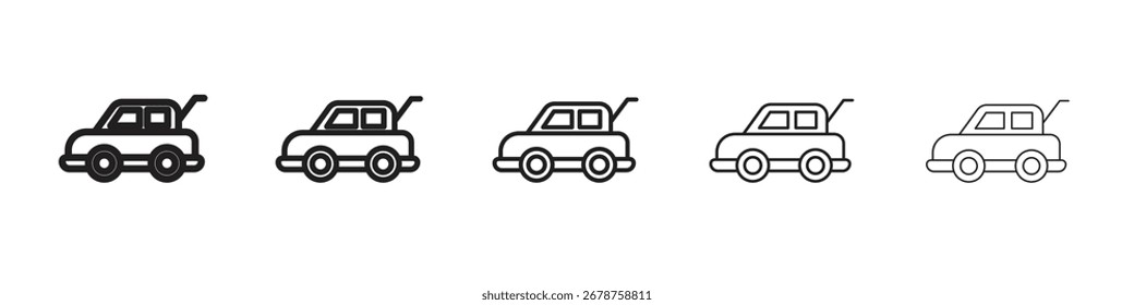 Tronco abierto icono de diseño, logotipo, App, interfaz de usuario. Ilustración vectorial, EPS