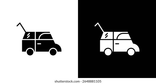 Icono abierto del tronco de un Vector del estilo plano