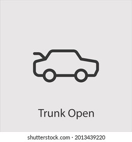 trunk open icon Vektorsymbol.Editable stroke.linear style sign for use web design and mobile apps,logo.Symbol illustration.Pixel Vektorgrafiken - Vektorgrafik