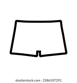 Trunk Panties Icon. Men's Underwear Vector Illustration. underpants.