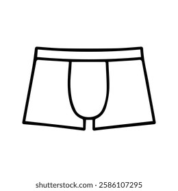 Trunk Panties Icon. Men's Underwear Vector Illustration. underpants.