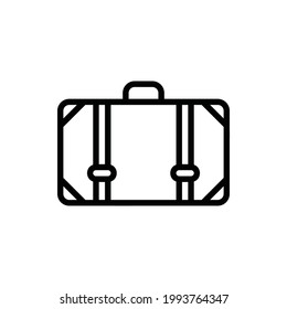 Trunk, Suitcase, Storage Line Icon Logo Illustration Vector Isolated. Travel and Tourism Icon-Set. Suitable for Web Design, Logo, App, and Upscale Your Business.