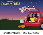 Trunk or Treat Halloween illustration graphic vector