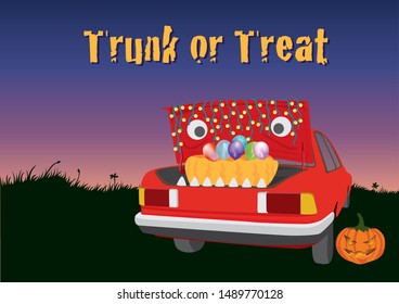 Trunk Or Treat Halloween Night