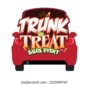 Trunk or Treat Sales Event Halloween Vector event 