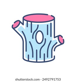 Stammbaum-Farbsymbol, Vektorillustration