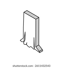 trunk wood timber isometric icon vector. trunk wood timber sign. isolated symbol illustration