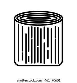 trunk wood tree icon vector isolated graphic