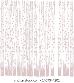 trunks of birch trees in the grove . vector illustration