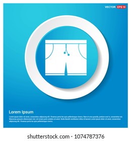 Trunks Icon Abstract Blue Web Sticker Button