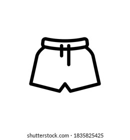 trunks icon, shorts icon vector symbol template
