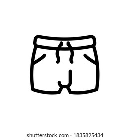 trunks icon, shorts icon vector symbol template