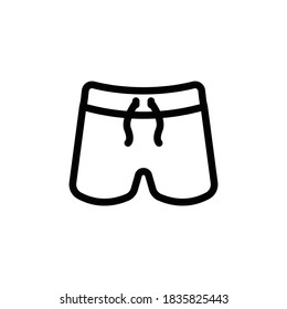 trunks icon, shorts icon vector symbol template